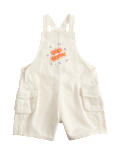 Cotton Rich Twill Popcorn Bibshorts (0-3 Yrs)