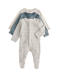 3 Pack Cotton Rich Sleepsuits (0-3 Yrs)
