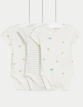 3pk Pure Cotton Printed Bodysuits (6½lbs-3 Yrs)