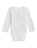 Pure Cotton Big Hugs Slogan Bodysuit (7lbs - 12 Mths)