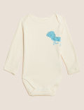 3pk Pure Cotton Dog Bodysuits
