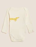 3pk Pure Cotton Dog Bodysuits