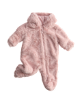 Faux Fur Hooded Pramsuit (0-12 Mths)