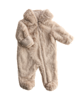 Faux Fur Hooded Pramsuit (0-12 Mths)