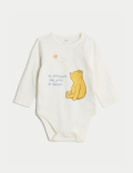 3pk Pure Cotton Winnie the Pooh&trade; Bodysuits (0-3 Yrs)