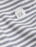 Cotton Rich Striped Ribbed Leggings