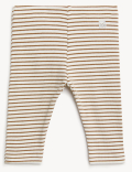 Cotton Rich Striped Leggings