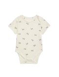 7pk Pure Cotton Dog & Striped Bodysuits (5lbs-3 Yrs)
