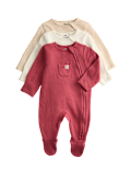 3pk Pure Cotton Sleepsuits (6½lbs-3Yrs)