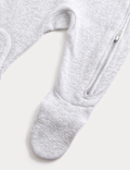 3pk Pure Cotton Sleepsuits (0-3Yrs)
