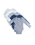 5pk Pure Cotton Long Sleeve Bodysuits (0-3 Yrs)