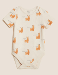 3pk Pure Cotton Printed Bodysuits