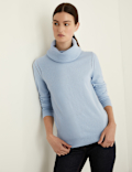 Pure Cashmere Cowl Neck Relaxed Jumper