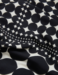 Geometric Round Neck Shift Dress