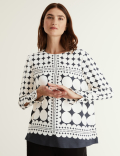 Geometric Long Sleeve Top