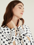 Geometric Long Sleeve Top