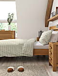 Lot de 2&nbsp;parures de lit en coton mélangé à motif fleuri