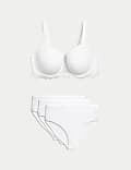 Setje met Body Soft™-T-shirt-bh met beugel en hele cup, cupmaten A E