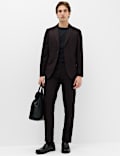 2 Piece Tailored Fit Micro Check Tweed Suit