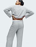 Ribbed Crew Neck Long Sleeve Pyjama Set