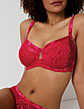 Peony Silk & Lace Wired Minimiser Bra Set C-G