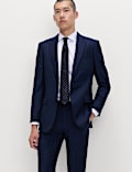 Regular Fit Pure Wool Pinstripe Suit