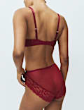 Lace Non Wired Push Up Plunge Bra Set A-E