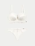 Setje met asterkleurige multiway-push-up-bh met beugel, cupmaten A-E