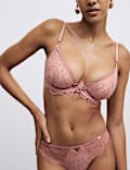Forget Me Not Plunge-BH-Set mit Bügel und Spitze (A–E)