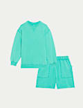 Pure Cotton Lounge Sweatshirt Set