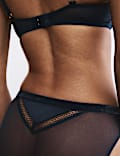 Silk & Lace Wired Full Cup Bra Set A-E
