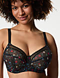 Soutien-gorge en tulle à maintien optimal avec armatures, bonnets F à J