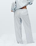 Pure Cotton Striped Pyjama Shirt & Bottom Set