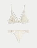Lindy Lace Wired Plunge Bra Set A-E