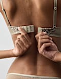 Milan Embroidered Padded Plunge Bra Set A-E