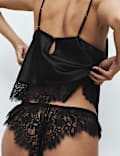 Satin & Lace Strappy Camisole Set