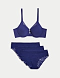 Flexifit™ Lace Wired Full Cup Bra Set A-E