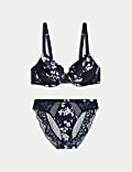 Lantana Silk & Lace Wired Full Cup Bra Set A-E