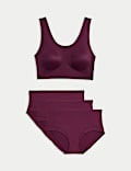 Sportowy crop top bez fiszbin Flexifit™ (zestaw)