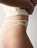 Black Label Satin & Mesh Wired Demi Cup Bra Set A-DD