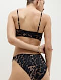 Printed Bandeau Bikini Set
