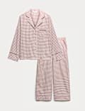 Flannel Gingham Revere Pyjama Set