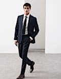 Tailored Fit Pure Wool Check Suit