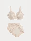 Amelia Lace Natural Lift Wired Full Cup Bra Set F+