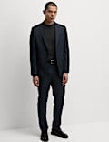 Regular Fit Shadow Check Suit 