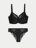 Silk & Lace Wired Minimiser Bra Set C-G