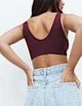 3 Pack Seamless V-Neck Crop Top Set