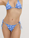 Printed Triangle Bikini Set
