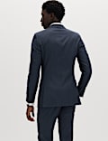 Skinny Fit Grid Check Stretch Suit