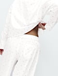 Pure Cotton Floral Cropped Lounge Pyjama Set